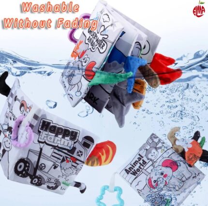 کتاب پارچه ای، آموزشی،صدا دار 4 عددی