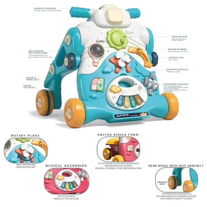 واکر و سه چرخه 2 کاره جدید مولتی فانکشن Multi Function
