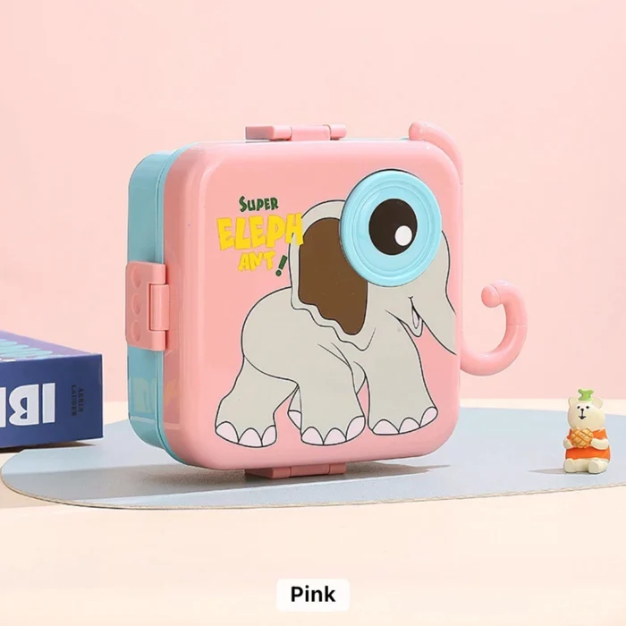 ظرف غذا همراه قاشق و چنگال 1190میل فیل لانچ باکس Lunch Box
