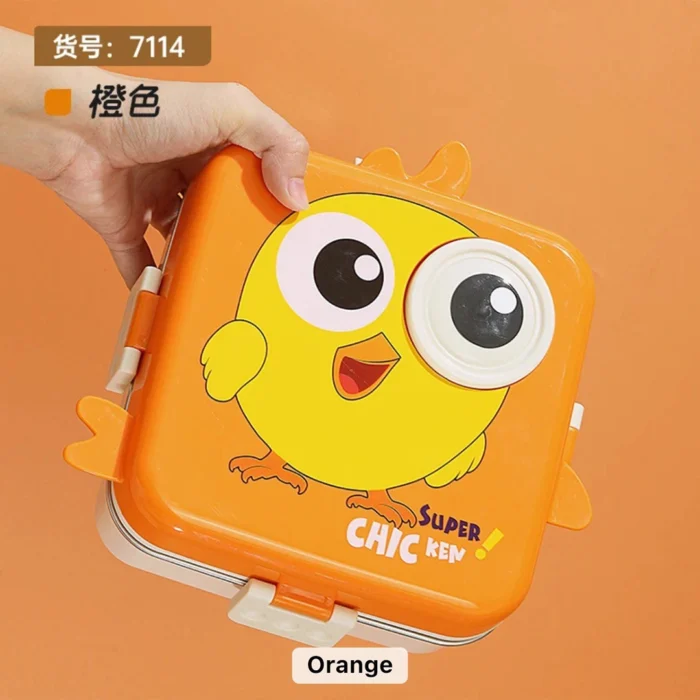ظرف غذا همراه قاشق و چنگال 1190میل جوجه لانچ باکس Lunch Box