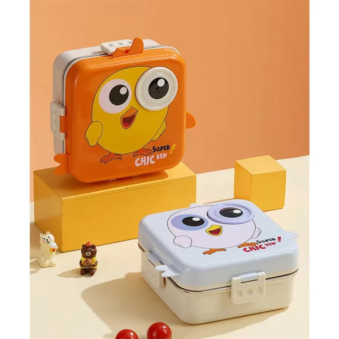 ظرف غذا همراه قاشق و چنگال 1190میل جوجه لانچ باکس Lunch Box