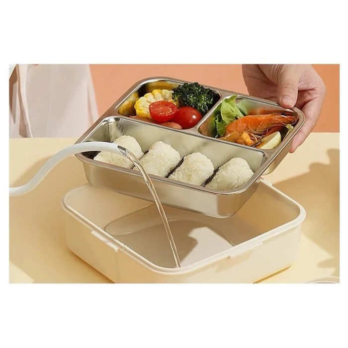 ظرف غذا همراه قاشق و چنگال 1190میل جوجه لانچ باکس Lunch Box