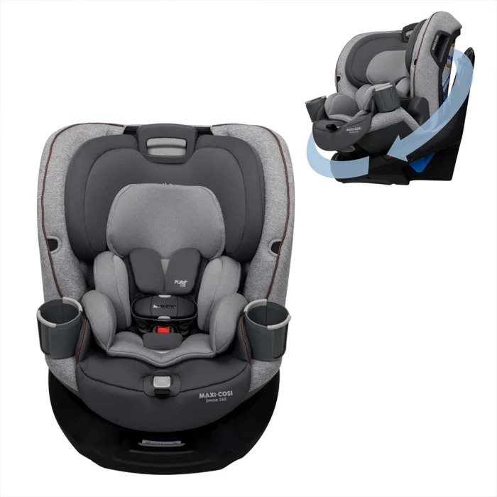 صندلی ماشین چرخشی طوسی مدل Emme 360 مکسی کوزی Maxi Cosi