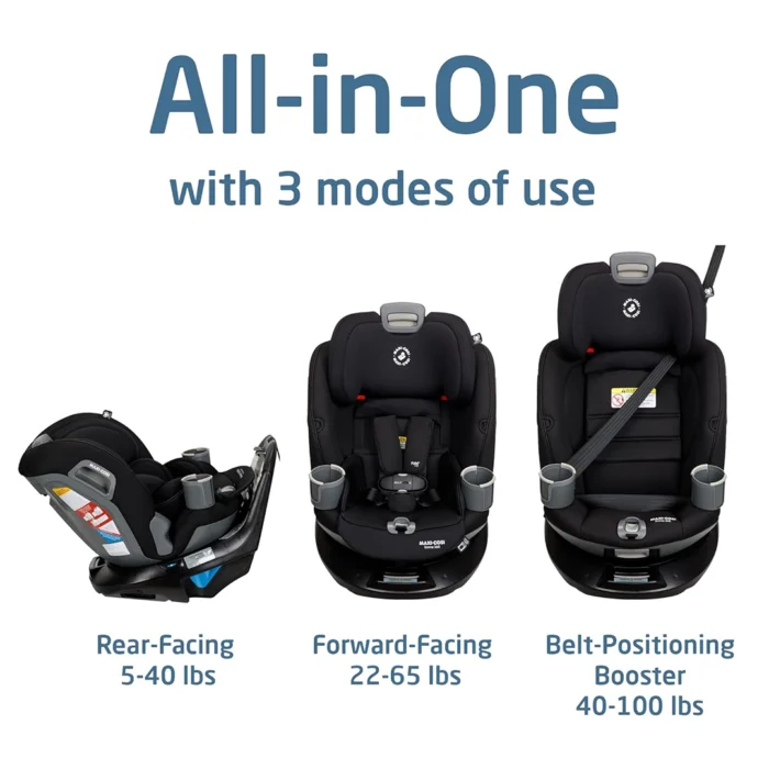 صندلی ماشین چرخشی مشکی مدل Emme 360 مکسی کوزی Maxi Cosi