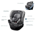 صندلی ماشین چرخشی طوسی مدل Emme 360 مکسی کوزی Maxi Cosi