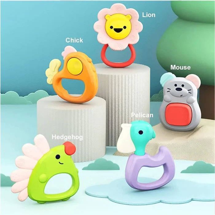 ست جغجغه دندانگیر E318B هولی تویز Huile Toys