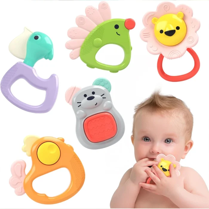ست جغجغه دندانگیر E318B هولی تویز Huile Toys