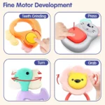 ست جغجغه دندانگیر E318B هولی تویز Huile Toys