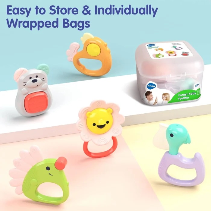 ست جغجغه دندانگیر E318B هولی تویز Huile Toys