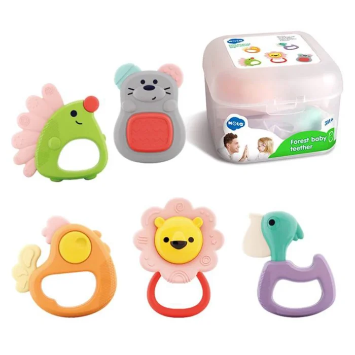ست جغجغه دندانگیر E318B هولی تویز Huile Toys