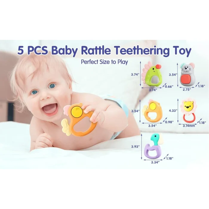 ست جغجغه دندانگیر E318B هولی تویز Huile Toys