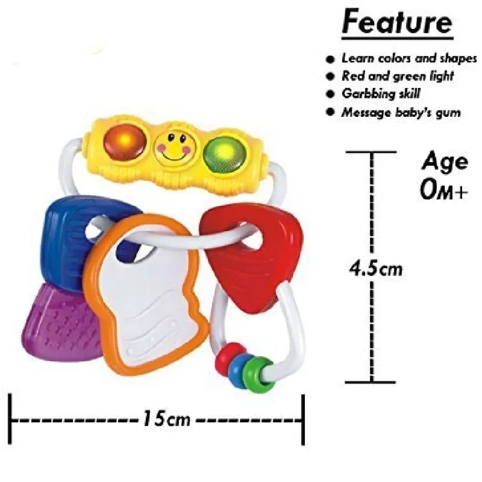 جغجغه دندانگیر چراغدار 306E هولی تویز Huile Toys