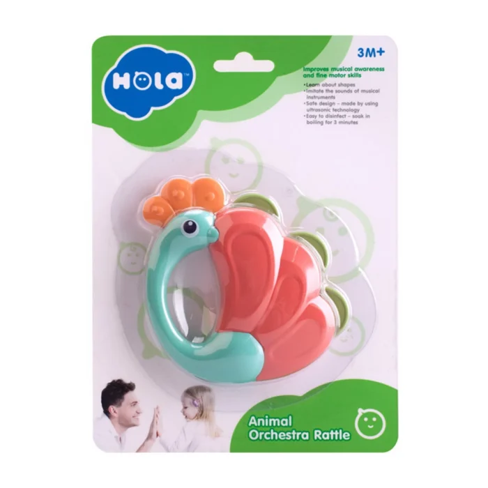 جغجغه طاووس E318B-1 هولی تویز Huile Toys