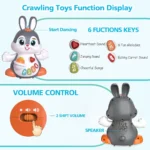 خرگوش موزیکال Dancing Bunny HE9991 هولی تویز Huile Toys