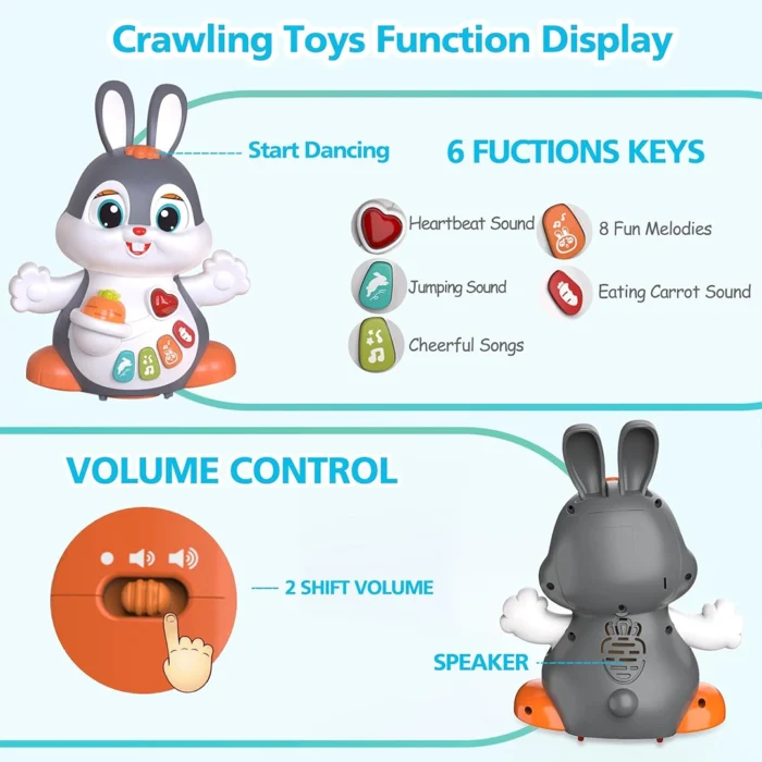 خرگوش موزیکال Dancing Bunny HE9991 هولی تویز Huile Toys