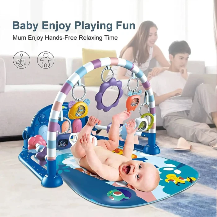 تشک بازی و پیانو نوزاد طرح ببر آبی ویوا کیدز Viva Kids