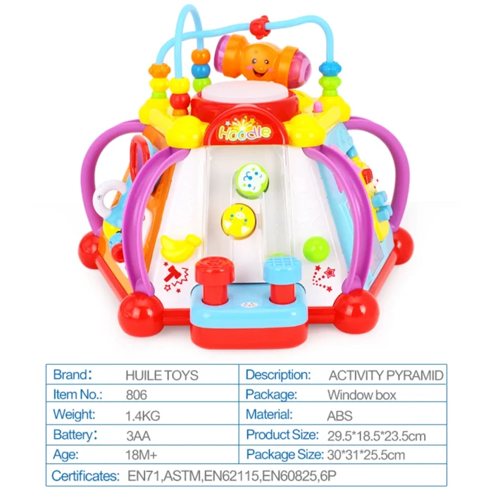 هرم هوش موزیکال 806 هولی تویز Huile Toys