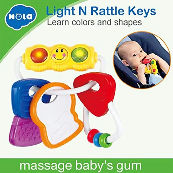 جغجغه دندانگیر چراغدار 306E هولی تویز Huile Toys