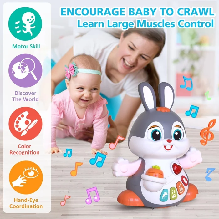 خرگوش موزیکال Dancing Bunny HE9991 هولی تویز Huile Toys