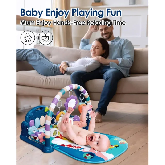 تشک بازی و پیانو نوزاد طرح ببر آبی ویوا کیدز Viva Kids