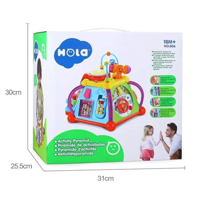 هرم هوش موزیکال 806 هولی تویز Huile Toys