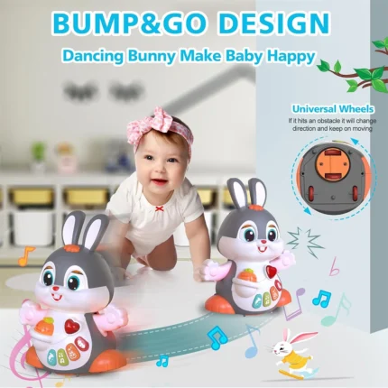 خرگوش موزیکال Dancing Bunny HE9991 هولی تویز Huile Toys