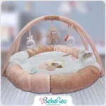 تشک بازی گرد طرح سگ و خرگوش ببرئو Bebereo