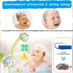 دوش حمام کودک طرح دایناسور شارژی