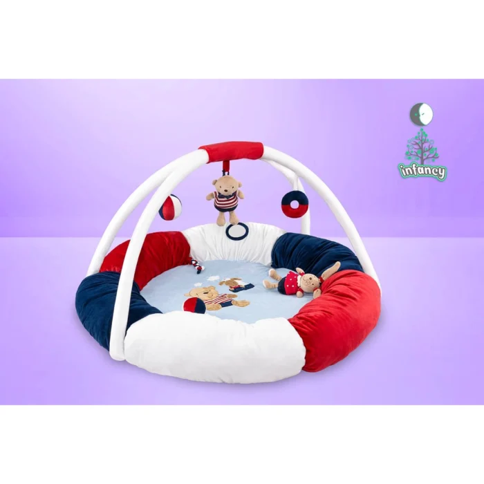تشک بازی گرد طرح خرس و خرگوش اینفنسی Infancy