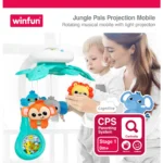 آویز تخت حیوانات موزیکال 240101 وین فان Winfun