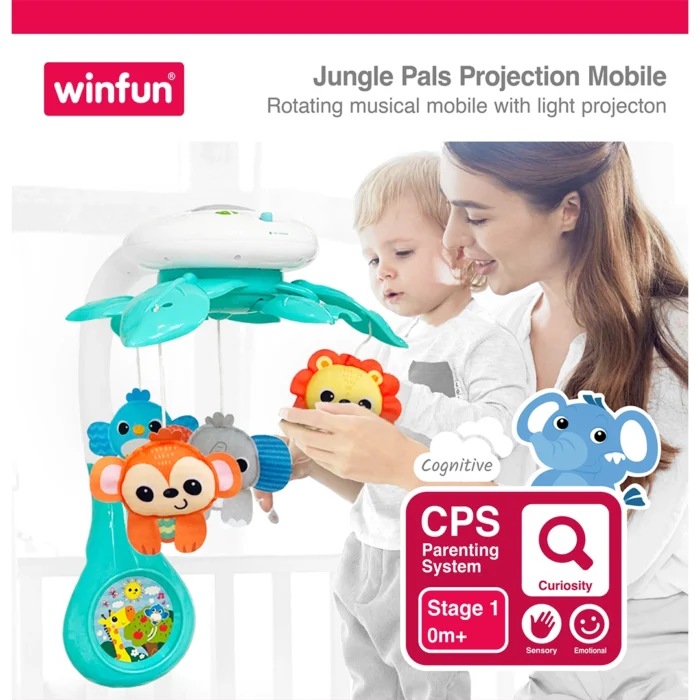 آویز تخت حیوانات موزیکال 240101 وین فان Winfun