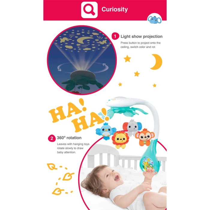 آویز تخت حیوانات موزیکال 240101 وین فان Winfun