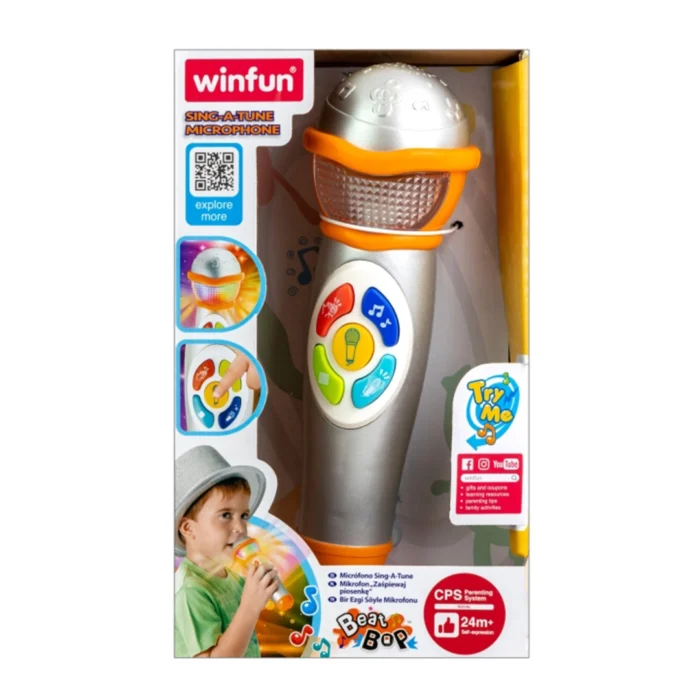 میکروفون موزیکال چشمک 002052 وین فان Winfun