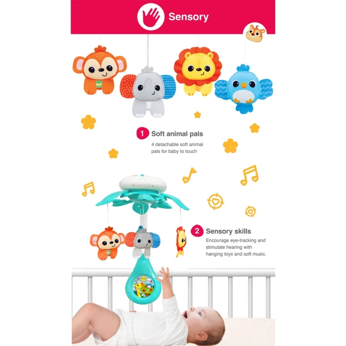 آویز تخت حیوانات موزیکال 240101 وین فان Winfun