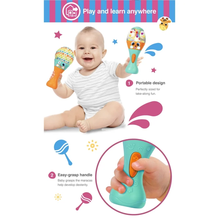 جغجغه میکروفون دو قلو 240803 وین فان Winfun