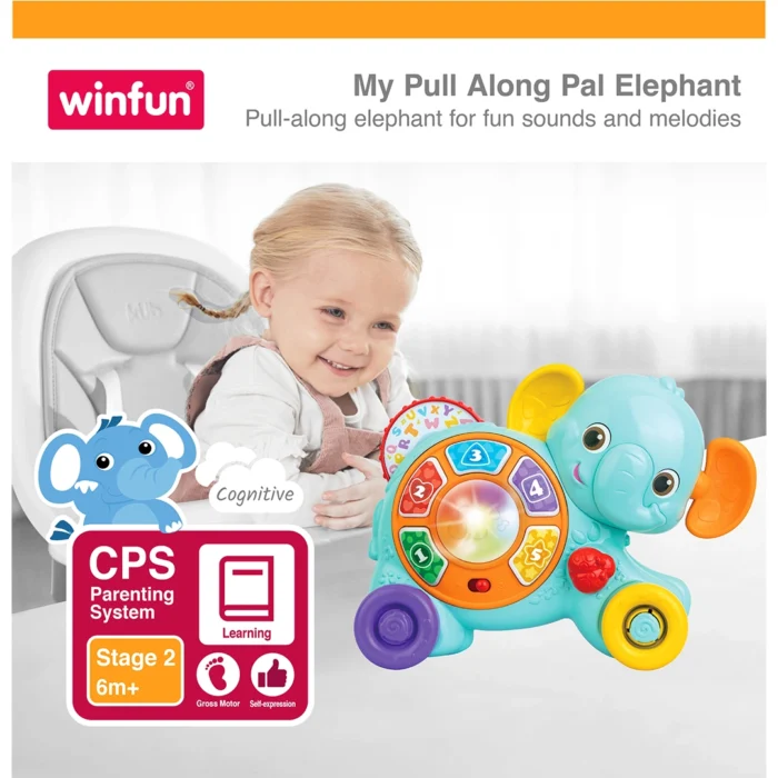 فیل چراغدار موزیکال 230202 وین فان Winfun