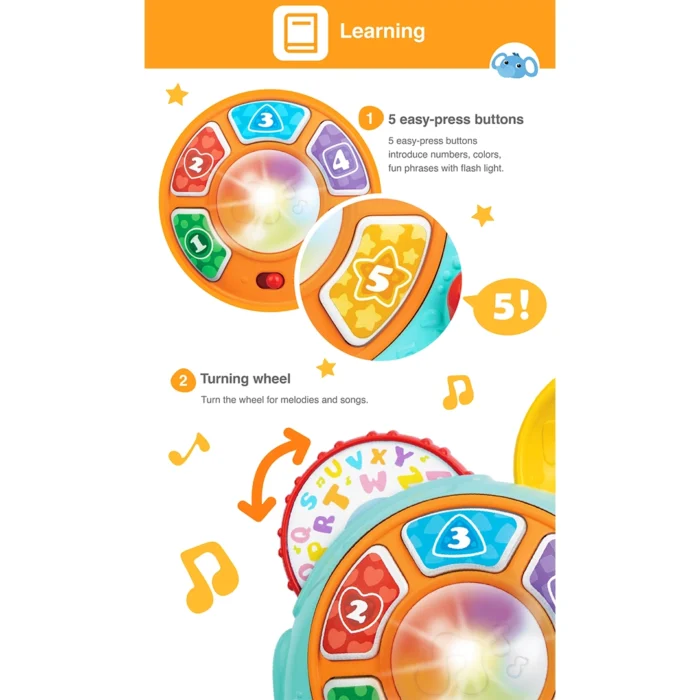 فیل چراغدار موزیکال 230202 وین فان Winfun