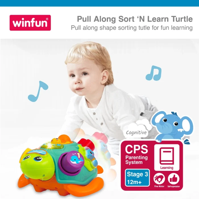لاکپشت پازلی موزیکال 240301 وین فان Winfun
