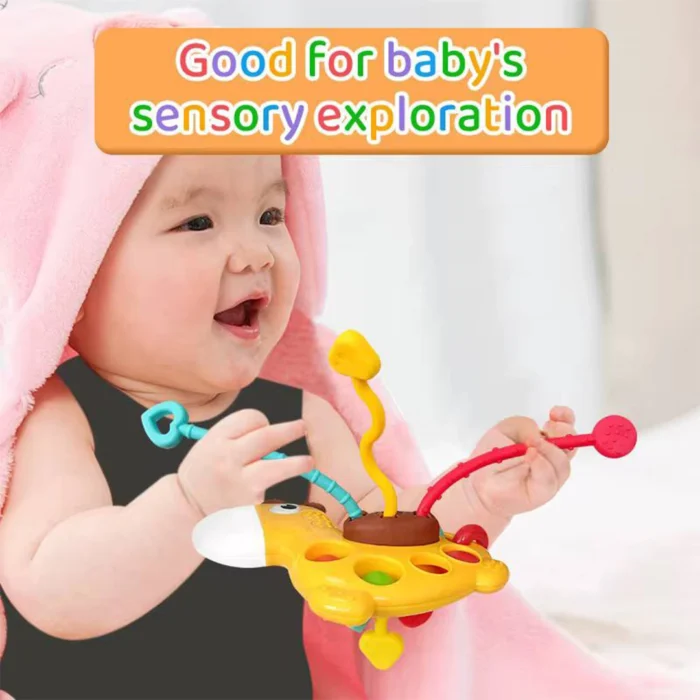 اسباب بازی دست ورزی و دندانگیر دار زرافه He-0196 هانگر Huanger