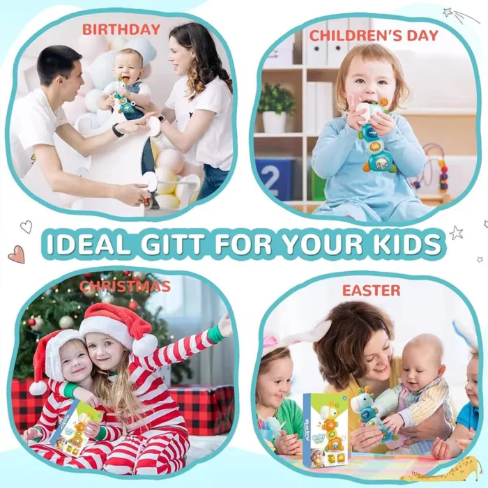 اسباب بازی موزیکال دست ورزی زرافه ویوا کیدز Viva Kids