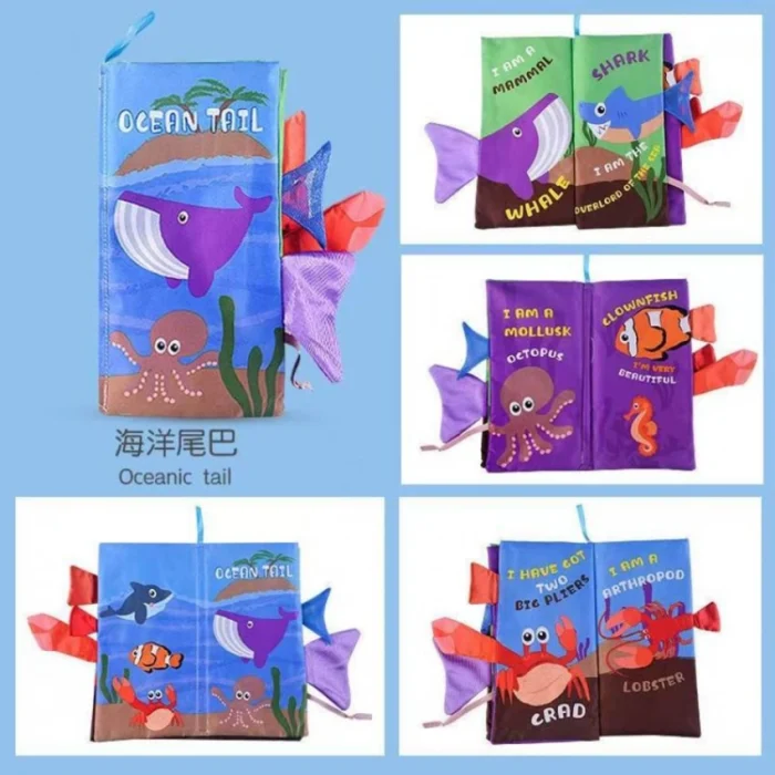 اسباب بازی کتاب پارچه ای 3 عددی YL1022-30 سوببر Sobebear